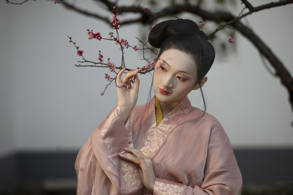 春天和汉服小姐姐一起赏梅吧
