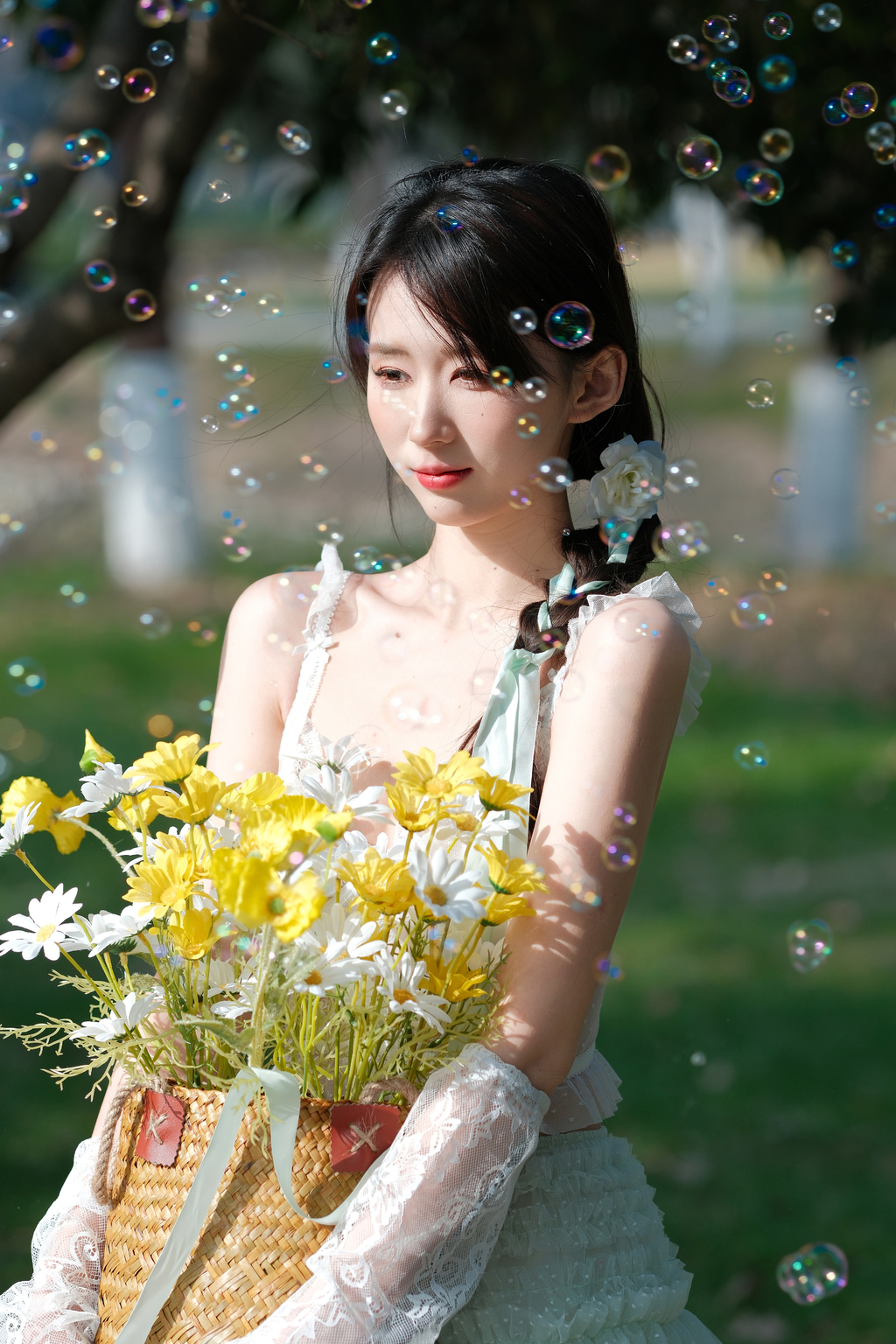 少女与雏菊