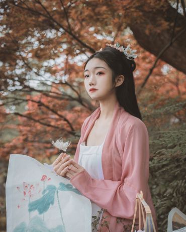 汉服《红枫知我意》