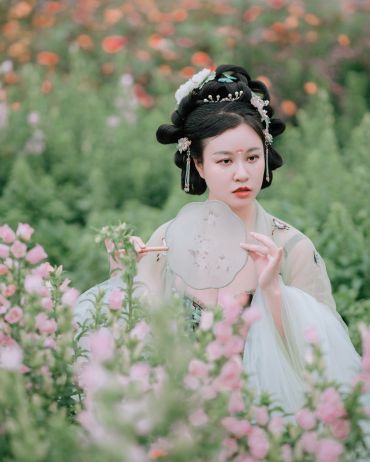 春风里的小野花，汉服人像