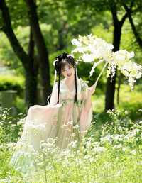 穿汉服去赏花 小欧O