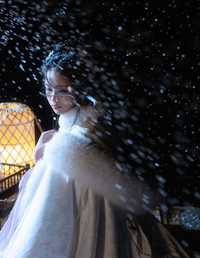 风雪夜归人 晚江亭