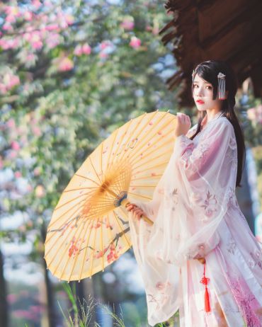 桜桃喵 汉服 桃花