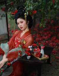 茶花与花魁 今天要去化妆玲