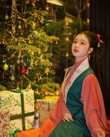圣诞汉服写真