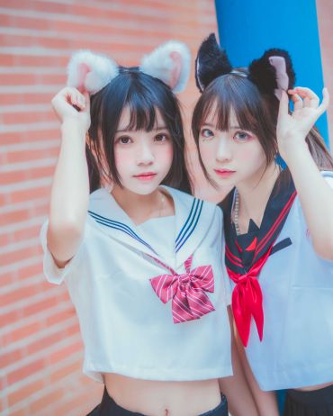 桜桃喵 - JK百合2(桜桃喵&疯猫ss)