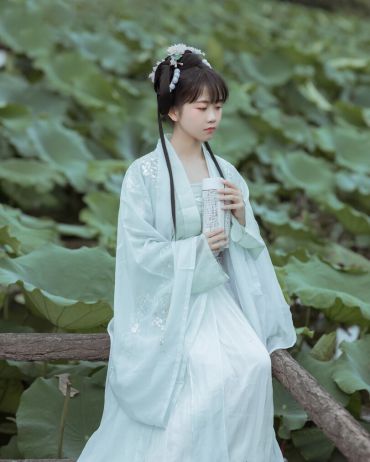 古典之美——荷塘美人很诗意。