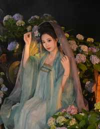 绣球香风 梨荼白