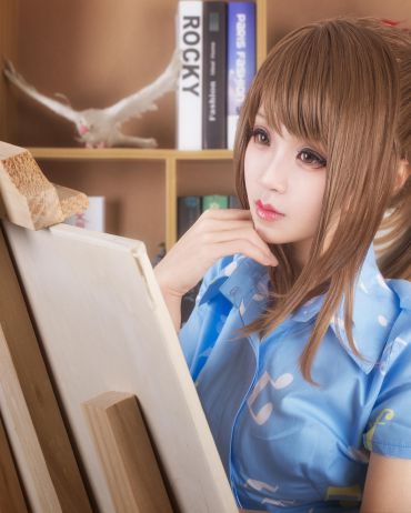 汐兔子-NO.31-恋与制作人COS日系御姐美如画女主