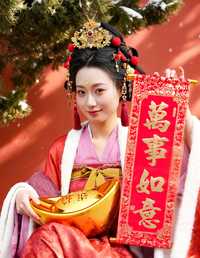 广仁寺·冬雪·唐风小财神