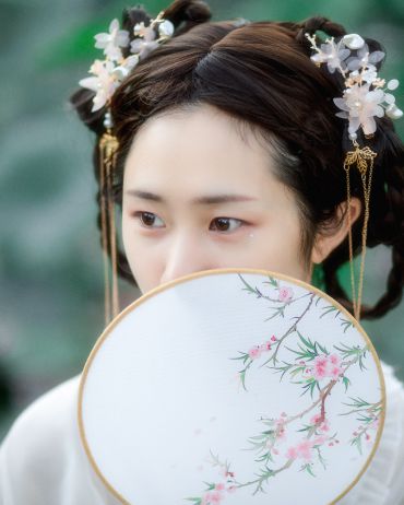 园博苑汉服美女