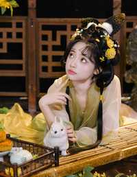 中秋 玉兔 衔鹿