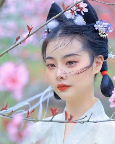 人面桃花相映红