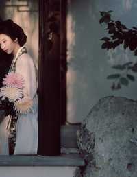 仿刘继卣簪花图 饮川